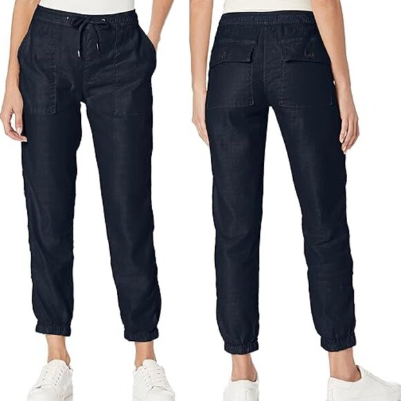 Hudson Pull On Drawstring Utility Jogger Jeans Dark Blue Women's S Streetwear - Picture 1 of 11